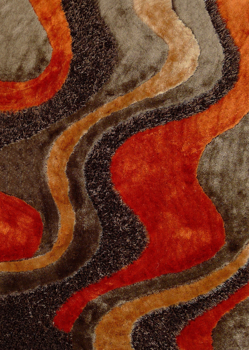 Luxury Shag Viscose Shiny Design Plush Area Rug/ Carpet - S.V.D DESIGN 29.
