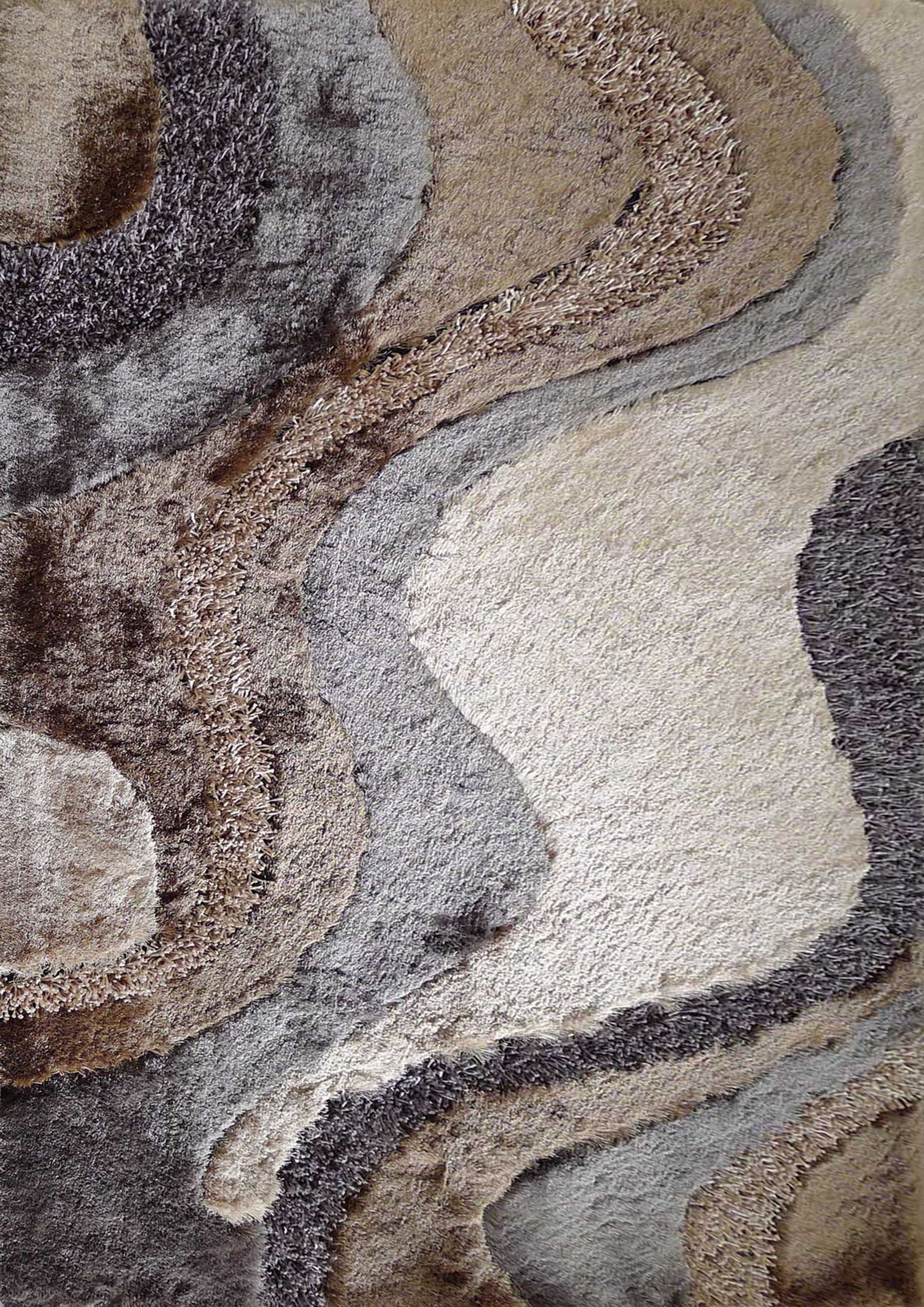 Luxury Shag Viscose Shiny Design Plush Area Rug/ Carpet - S.V.D DESIGN 29.