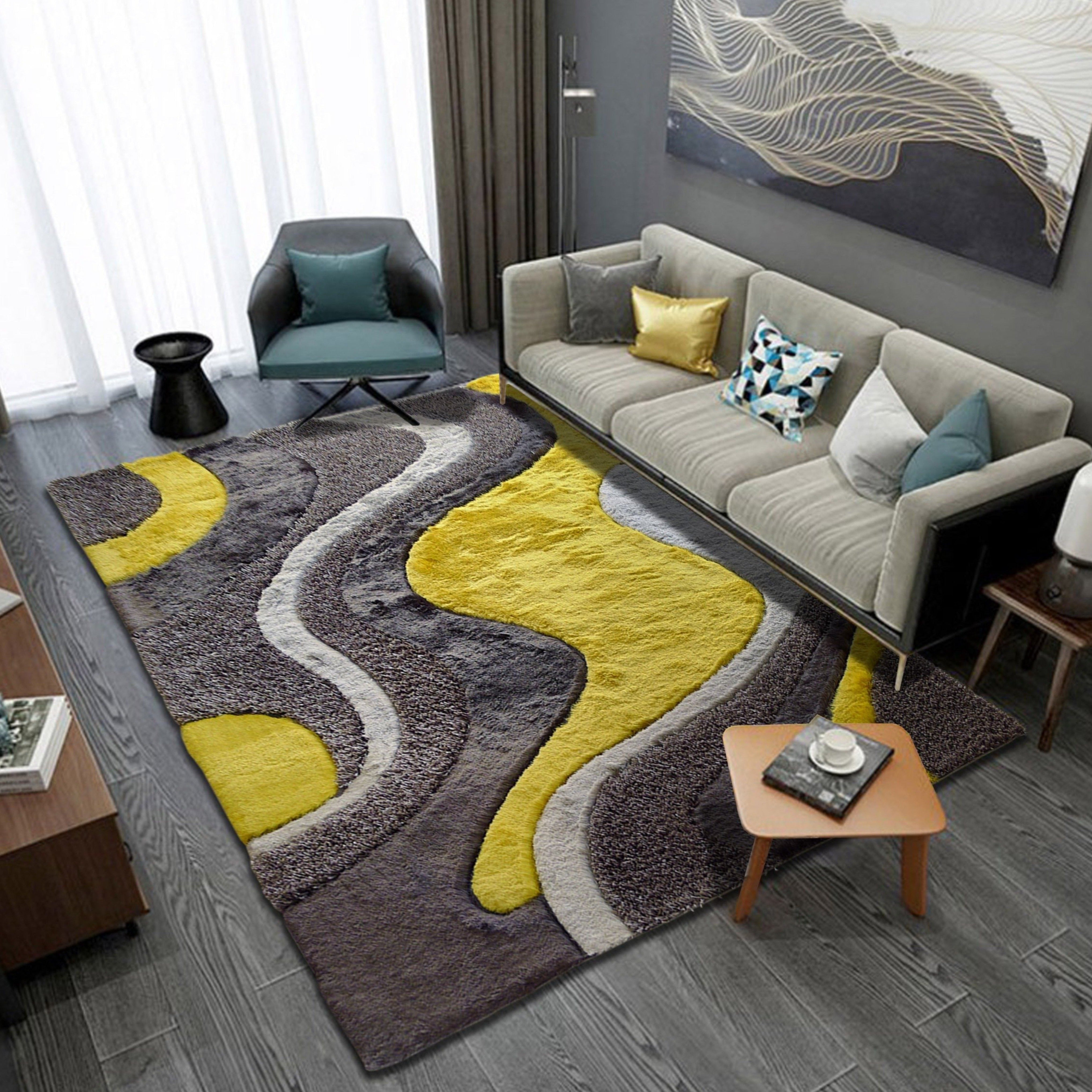 Luxury Shag Viscose Shiny Design Plush Area Rug/ Carpet - S.V.D DESIGN 29.