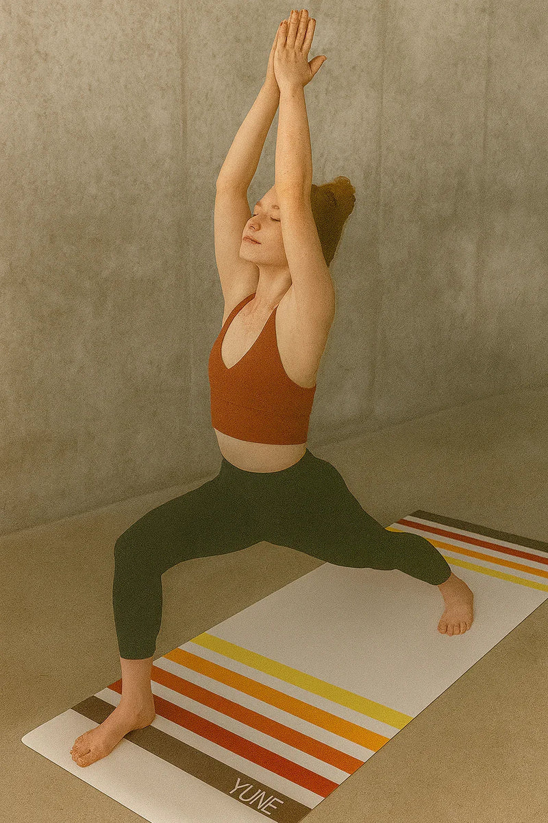 Yune Yoga Striped Yoga Mat OS76