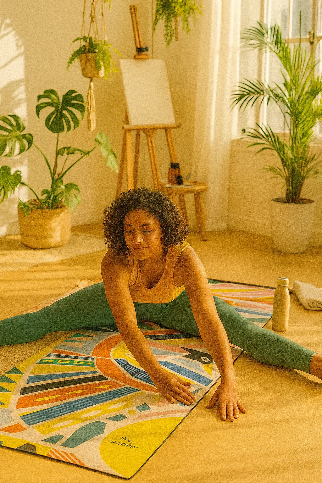 Leah Duncan Bird Yoga Mat – 6mm Eco-Friendly, Artistic Non-Slip Mat for All Yoga Styles