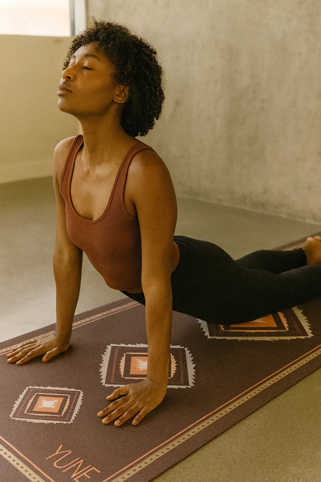 Betty Yoga Mat – Non-Slip Grip, Cushioned Support & Cactus Print Design