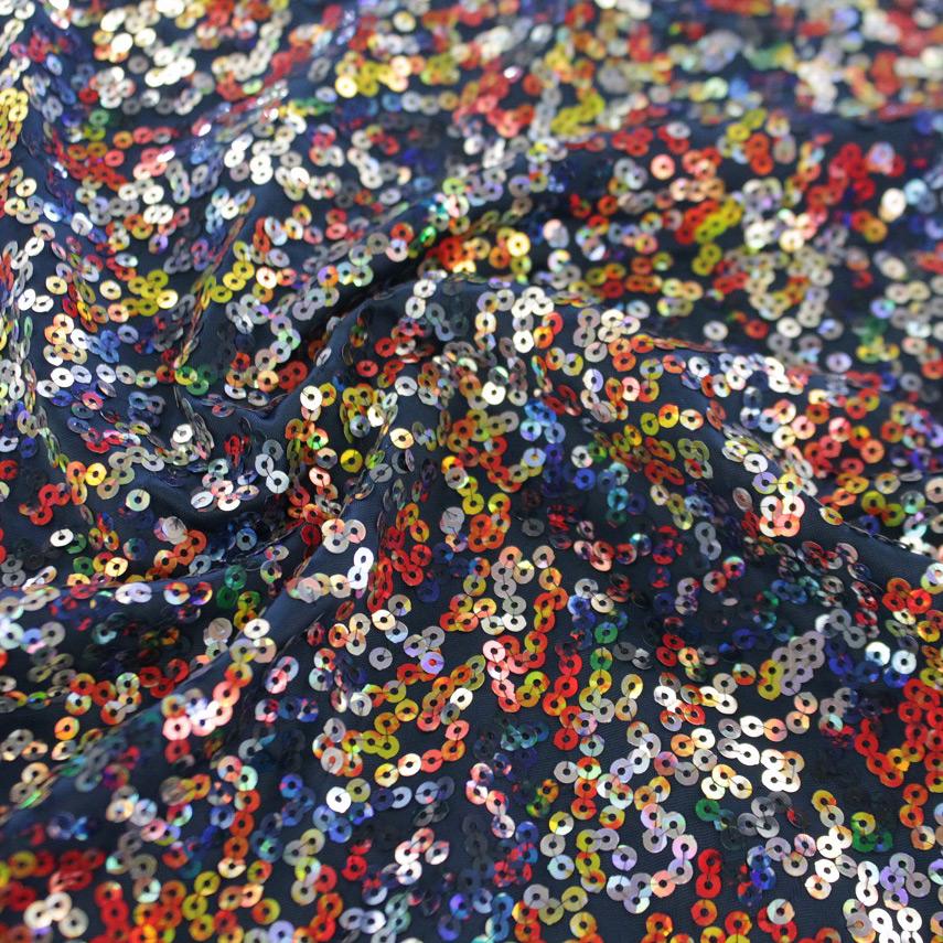 Skittles Spandex Sequin Fabric | Blue Moon Fabrics