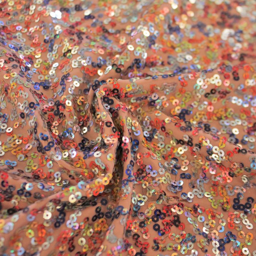 Skittles Spandex Sequin Fabric | Blue Moon Fabrics