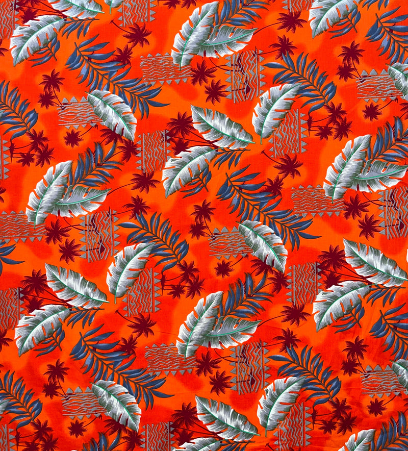 Split Leaf Hammock Fern Cotton Fabric| Islands Fabric