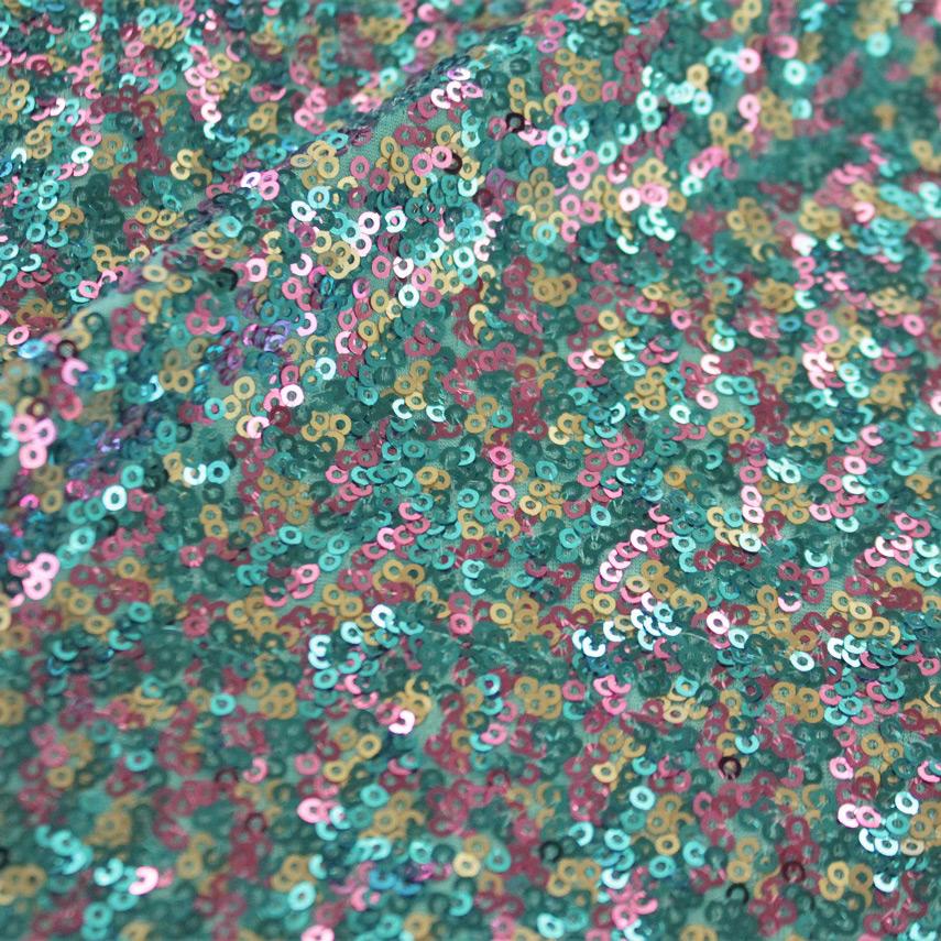 Trifecta Stretch Spandex Sequin Fabric | Blue Moon Fabrics