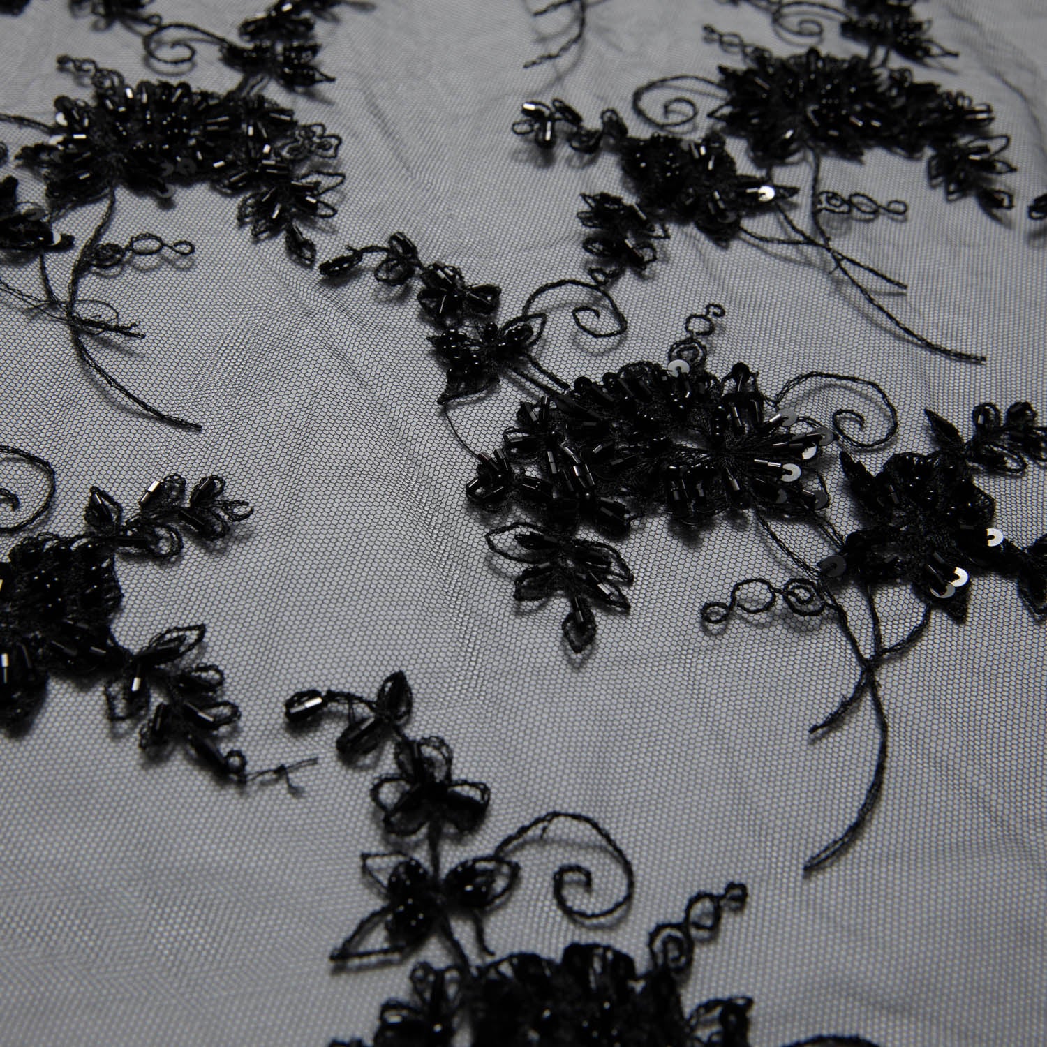 Tulle Lace Fabric Embroidered with Amazing Floral Pattern 52/54" Wide | Exquisite Fabric