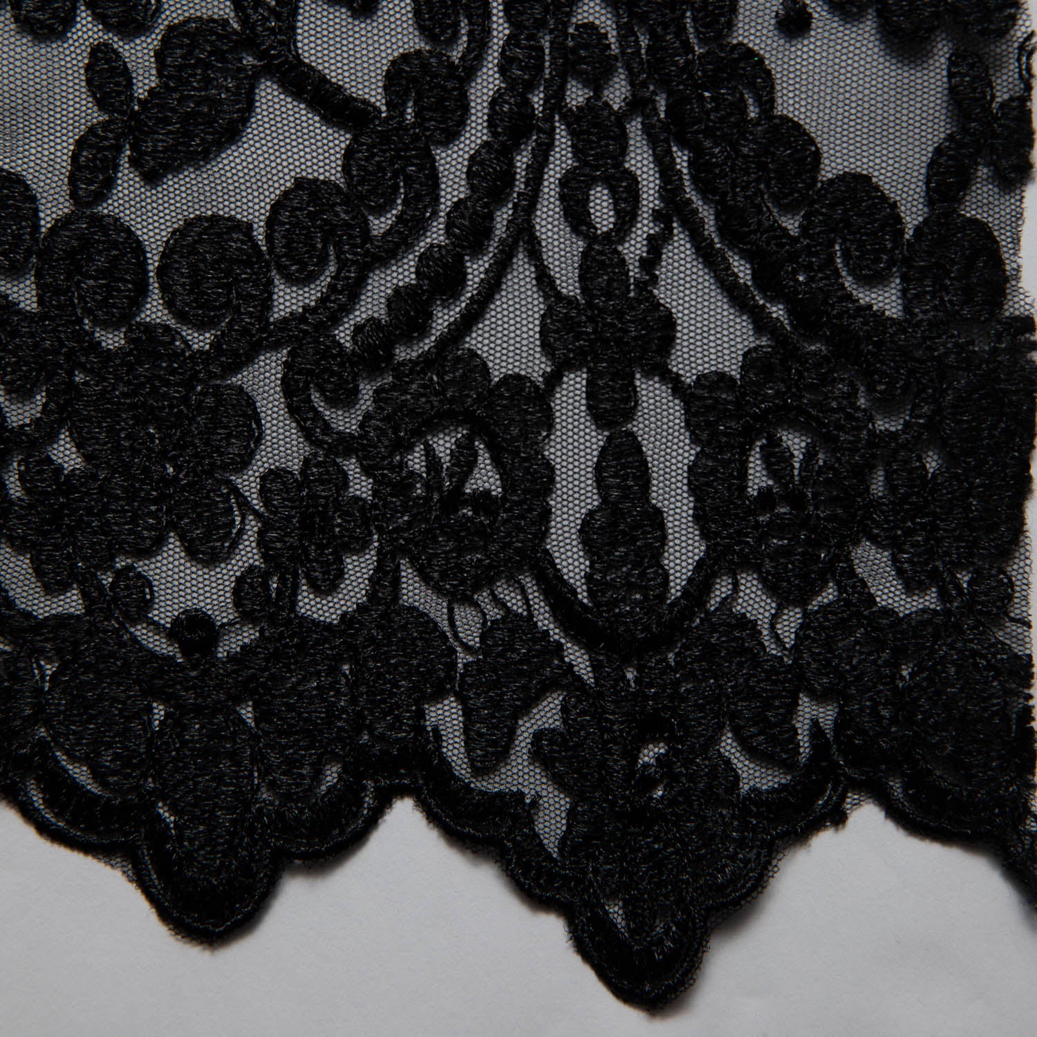 Tulle Lace Fabric Embroidered with Beautiful Intricate Pattern 52" Wide | Exquisite Fabric
