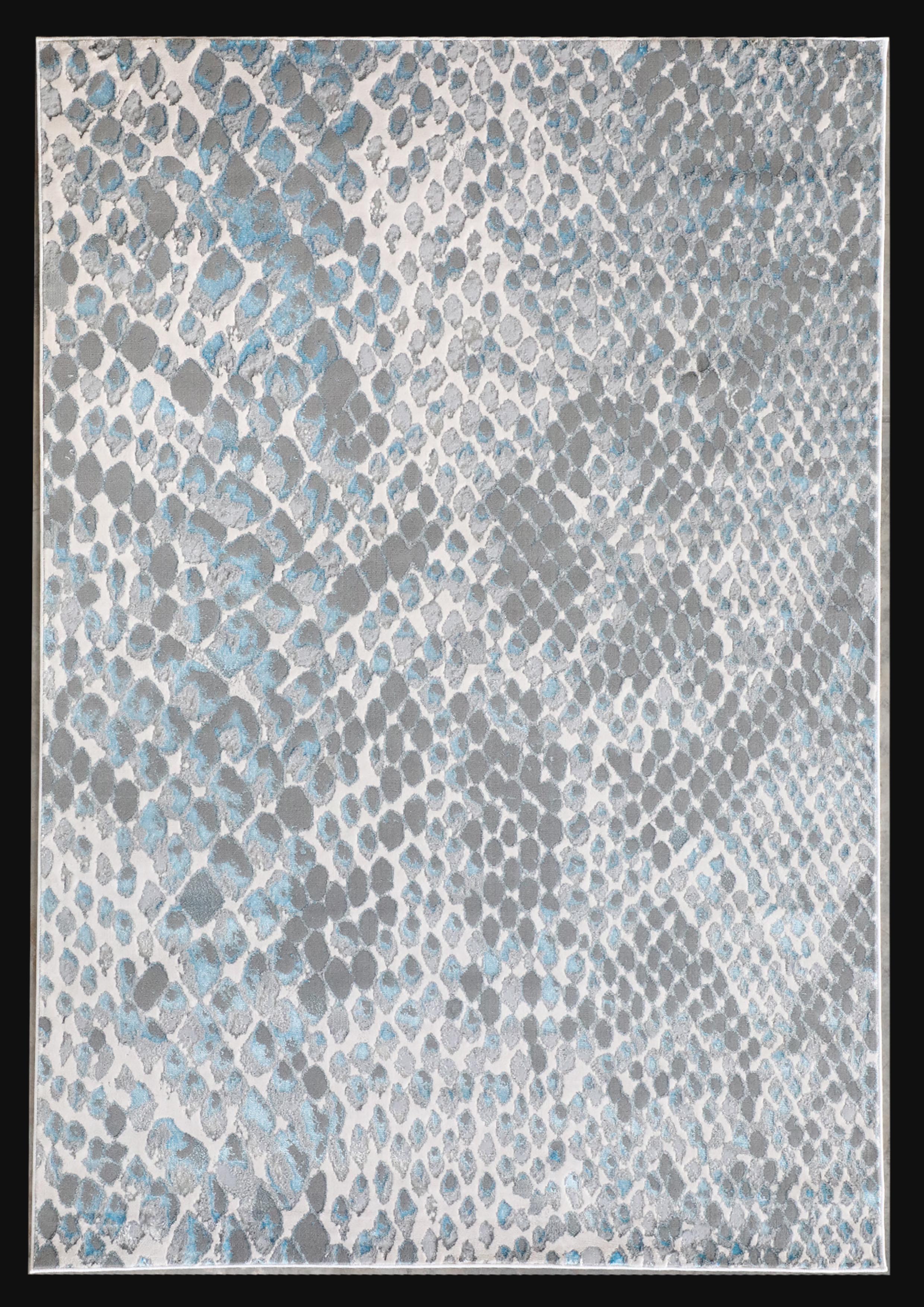 Silver Shimmery Changing Color Gray Aqua Blue Soft Cozy Area Rug/Carpet