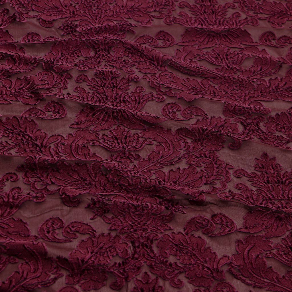 Versailles Burn Out Stretch Velvet Fabric | Blue Moon Fabrics