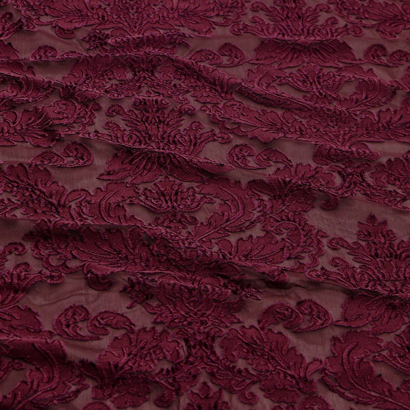 Versailles Burn Out Stretch Velvet Fabric | Blue Moon Fabrics