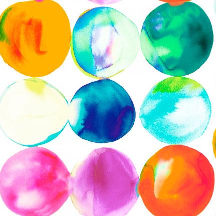 Watercolor Circles Wallpaper