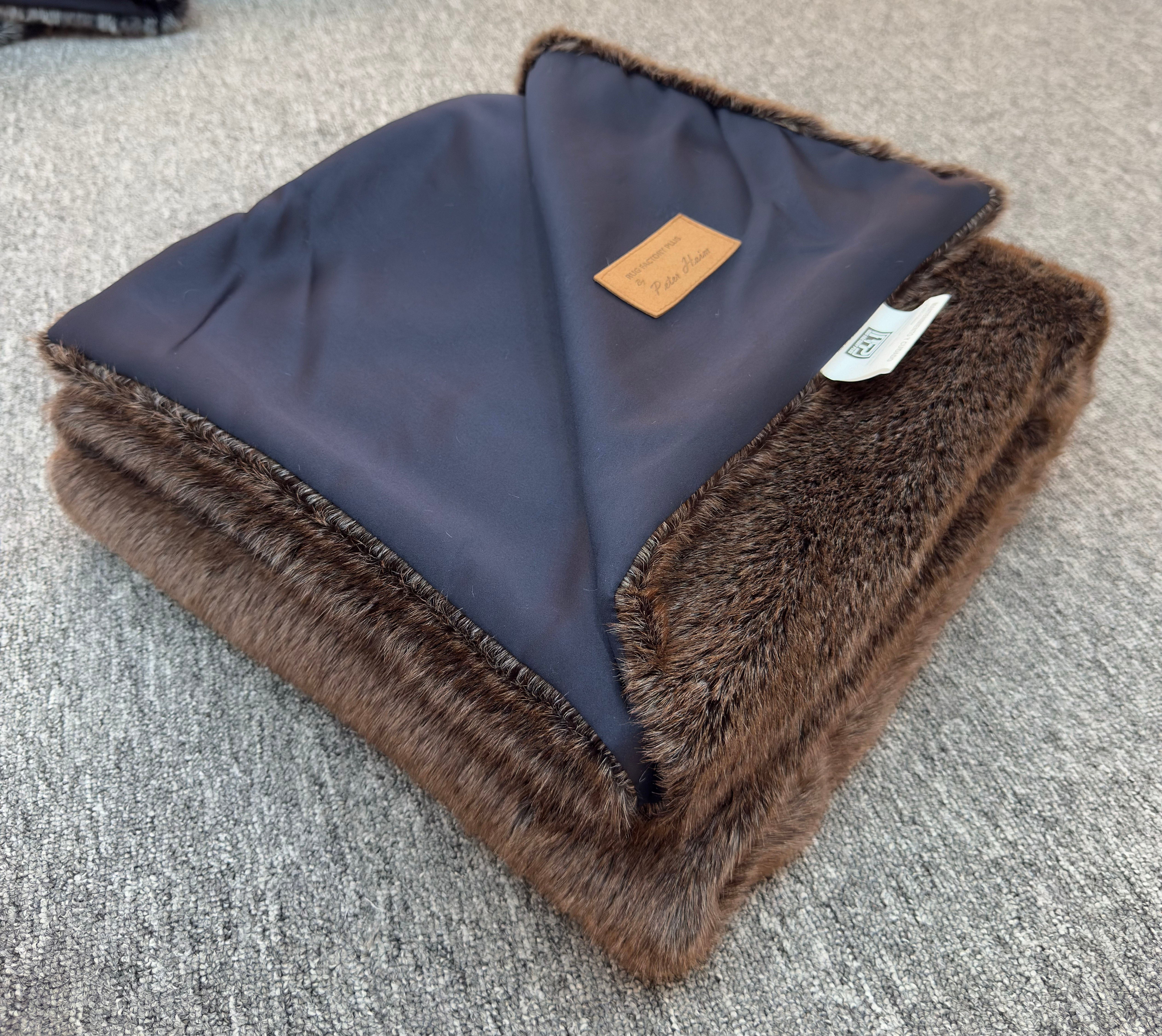Luxury Soft Warm Faux Mink Throw Blanket - MINKO 10 Brown