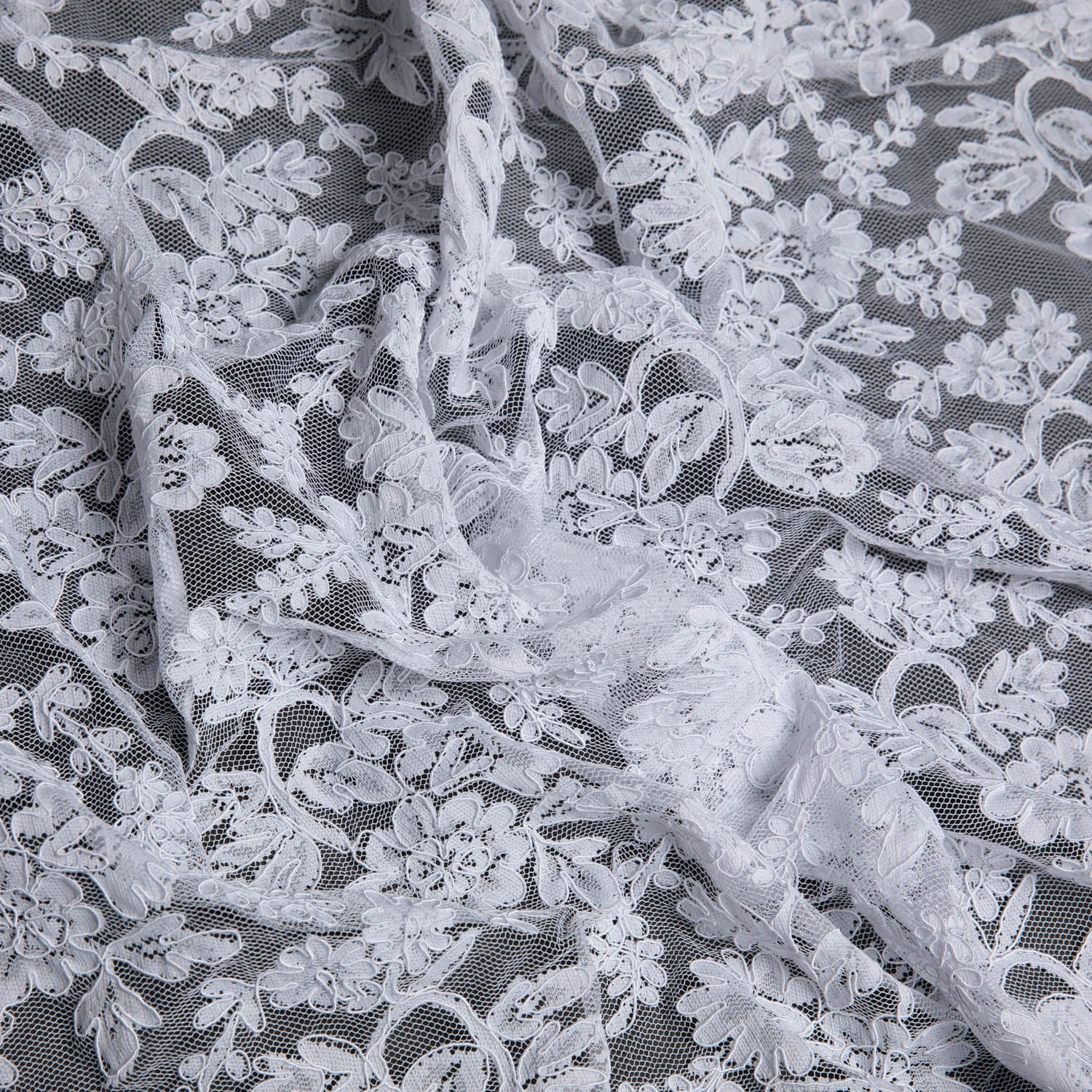 Re-Embroidery Lace Fabric with Cord and Glorious Design 52"/54" Wide | Exquisite Fabric