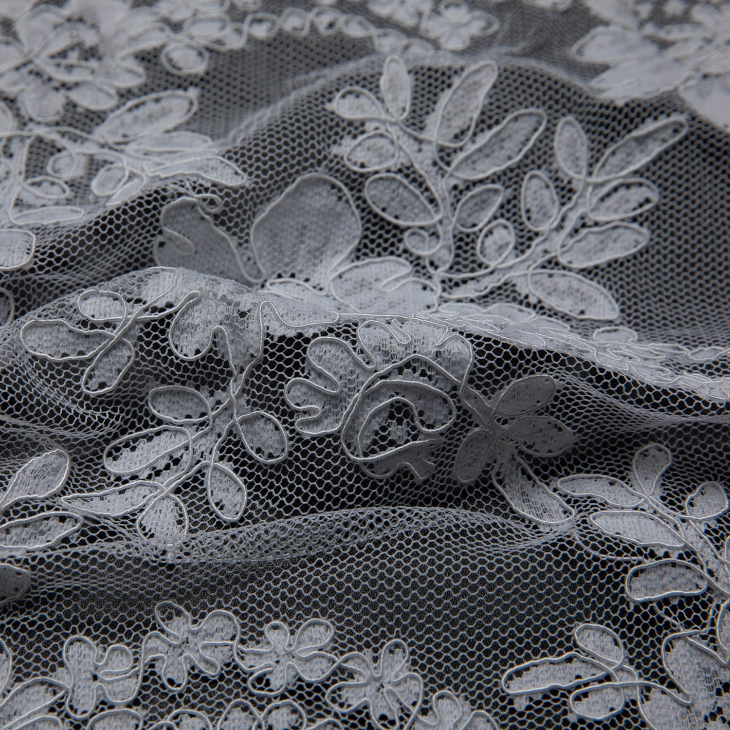 Re-Embroidery Lace Fabric with Cord and Beautiful Floral Pattern 52"/54" Wide | Exquisite Fabric