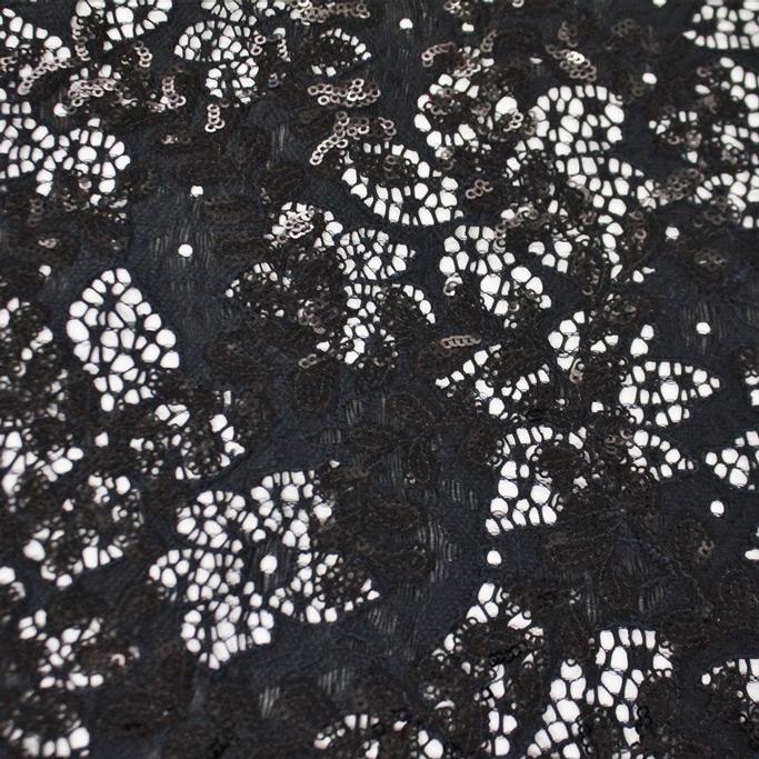 Wisteria Stretch Lace Sequin Fabric | Blue Moon Fabrics