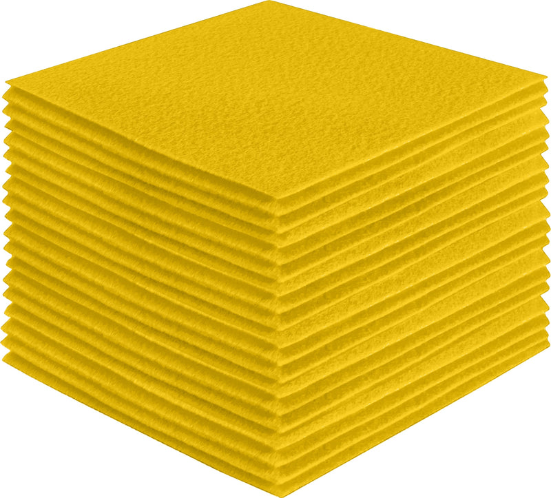 Acrylic Felt Craft Sheet Packs – Yellow | Soft Felt for DIY & Crafts
