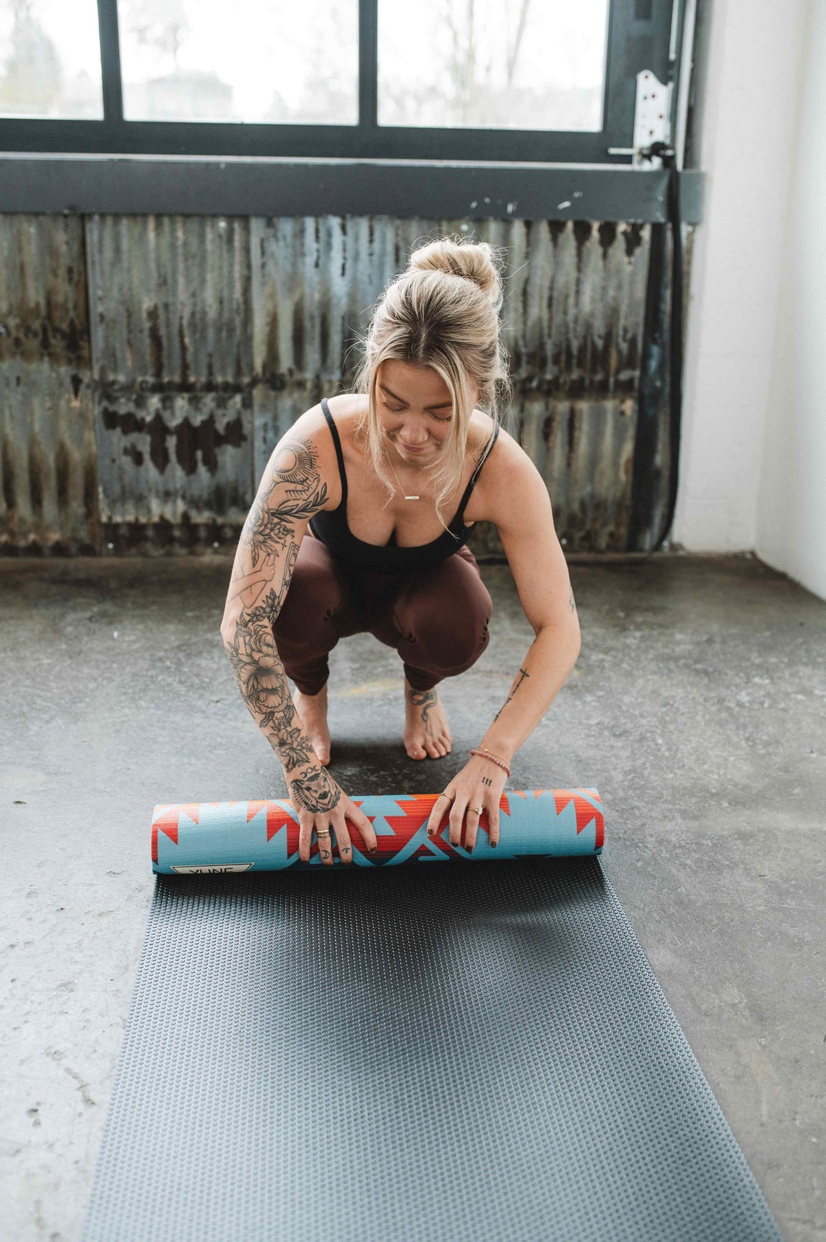 Jerome Turquoise Yoga Mat – 6 mm Extra Thick, Double-Sided Non-Slip, Eco-Friendly PER with Turquoise Water-Inspired Design | Yune Yoga
