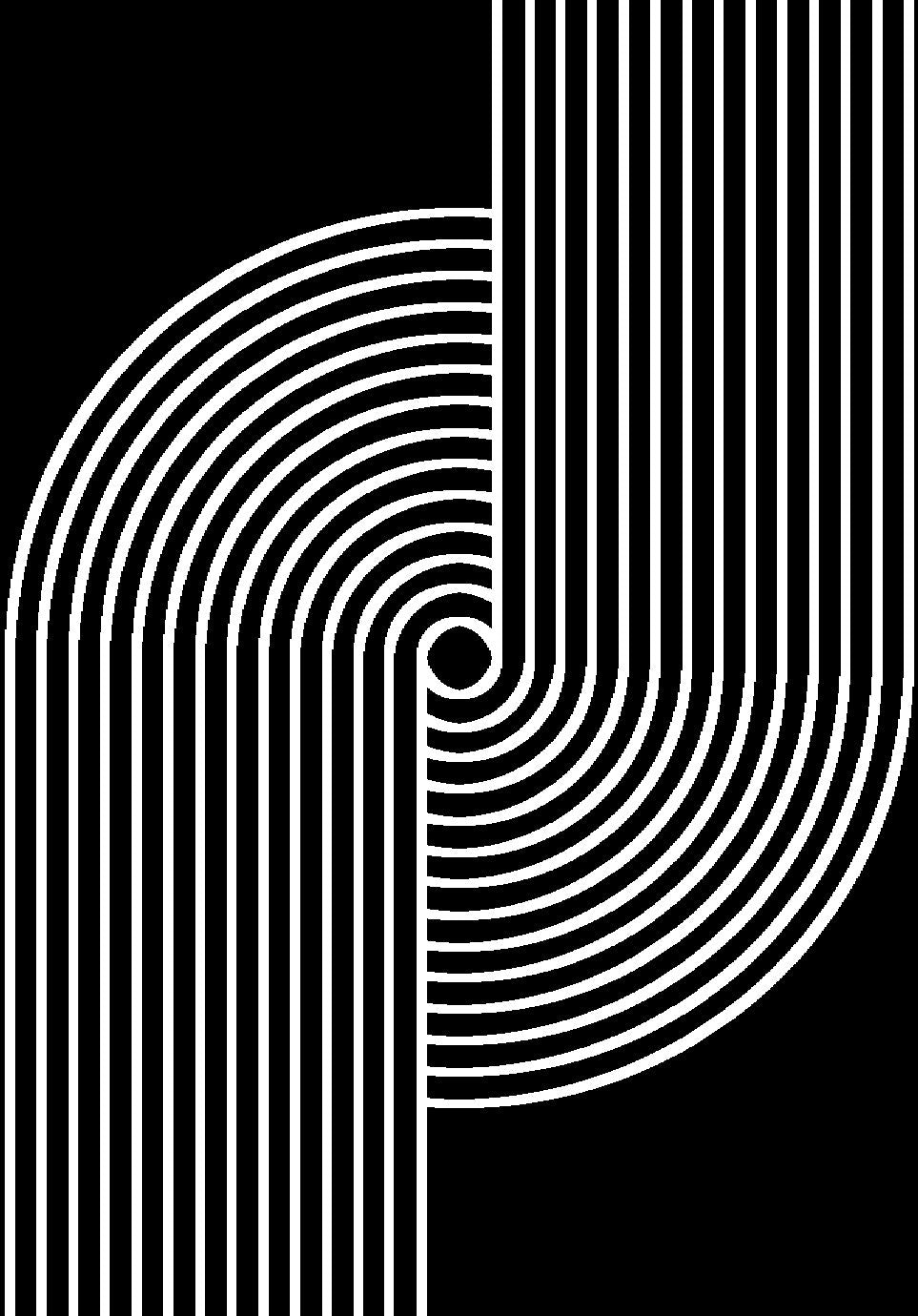 Black Area Rug with White Geometric Circle Design – Soft Touch - Z330B (POL812)