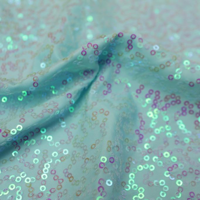 Zsa Zsa Pearl Spandex Sequin Fabric | Blue Moon Fabrics