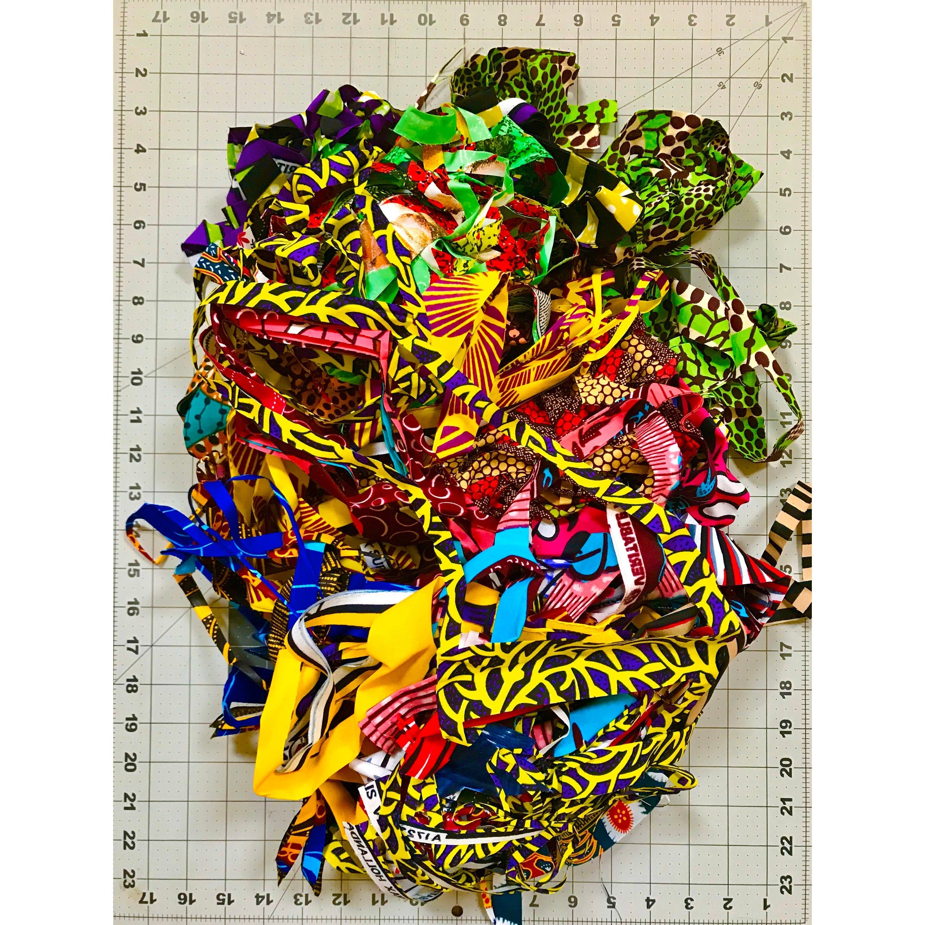 Fine Scraps - African Fabric, Per Pound