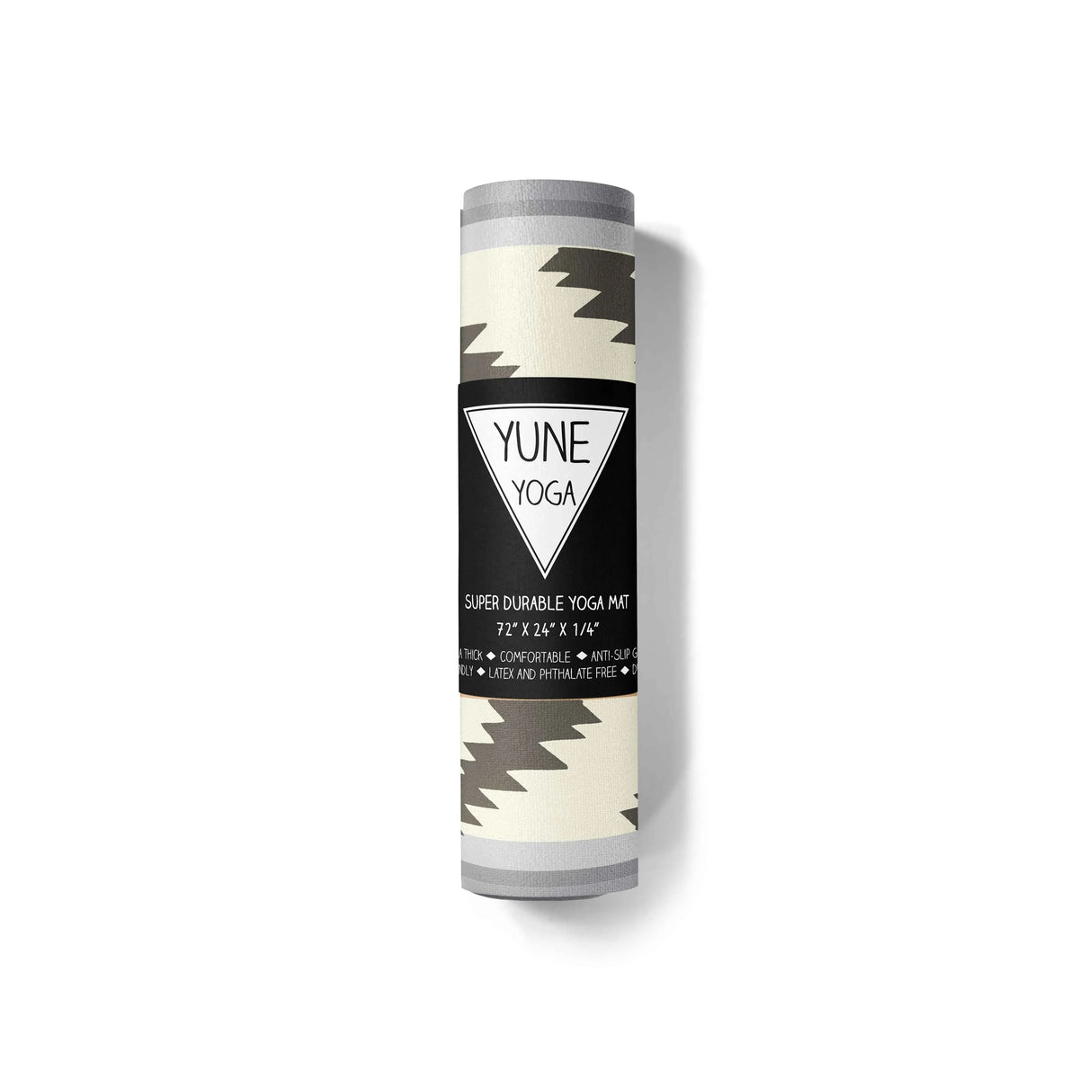 Bear Creek Sand Yoga Mat – 6 mm Extra Thick, Double-Sided Non-Slip, Eco-Friendly PER with Neutral Sand Tone Design | Yune Yoga