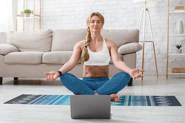 Diamond Yoga Mat — Shine & Align, Zero-Slip Grip (Cushy Comfort)
