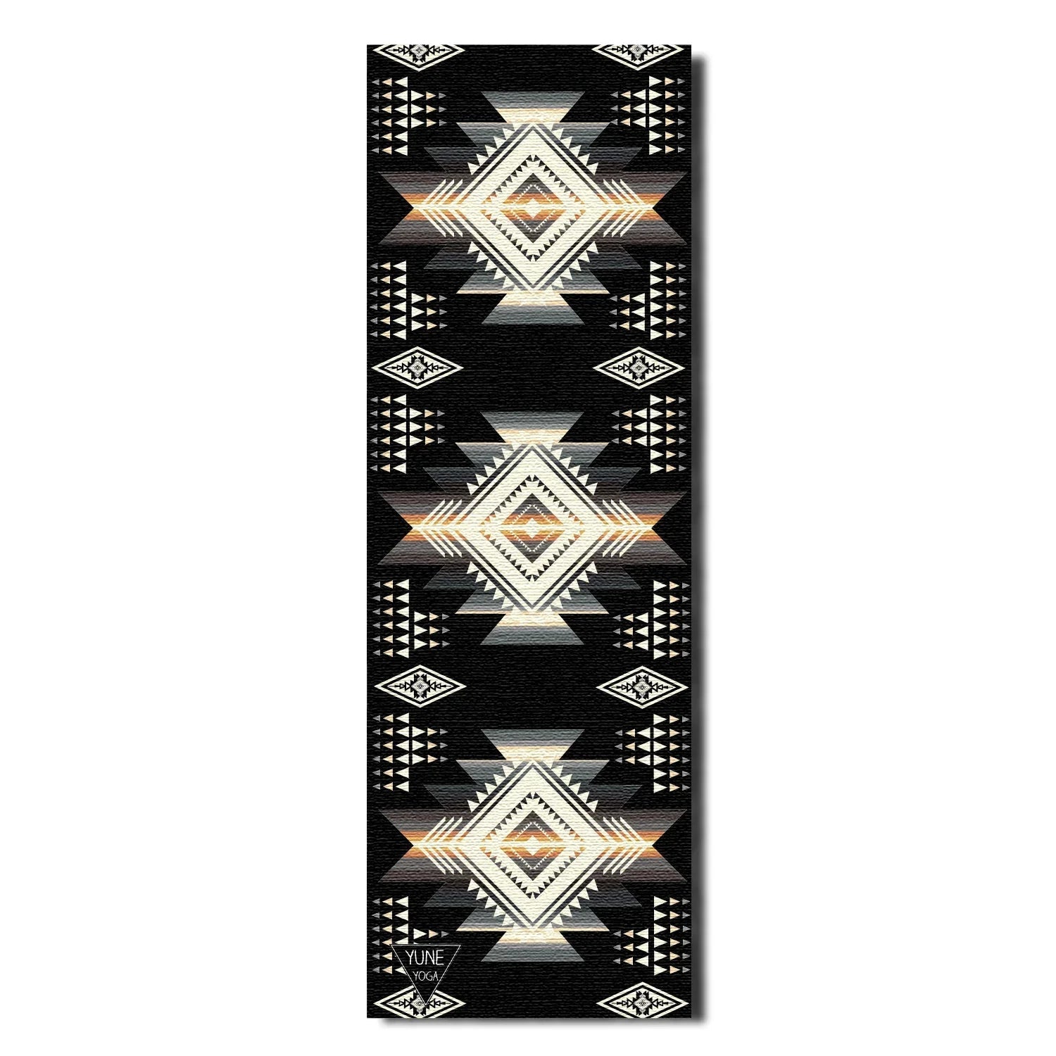 Buffalo Hills Shadow Yoga Mat – 6 mm Extra Thick, Double-Sided Non-Slip, Eco-Friendly PER with Southwestern Design | Yune Yoga