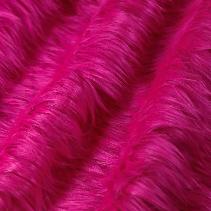 Faux Fur Fabric Squares | Fuchsia