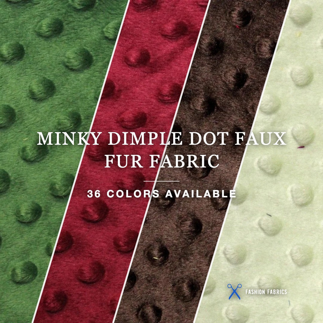 Minky Dimple Dot Faux Fur Fabric