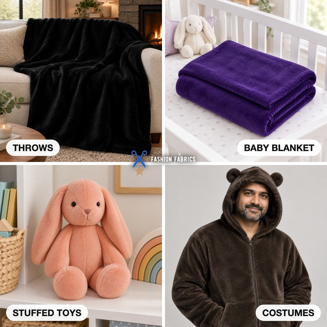 Smooth Minky Faux Fur Fabric