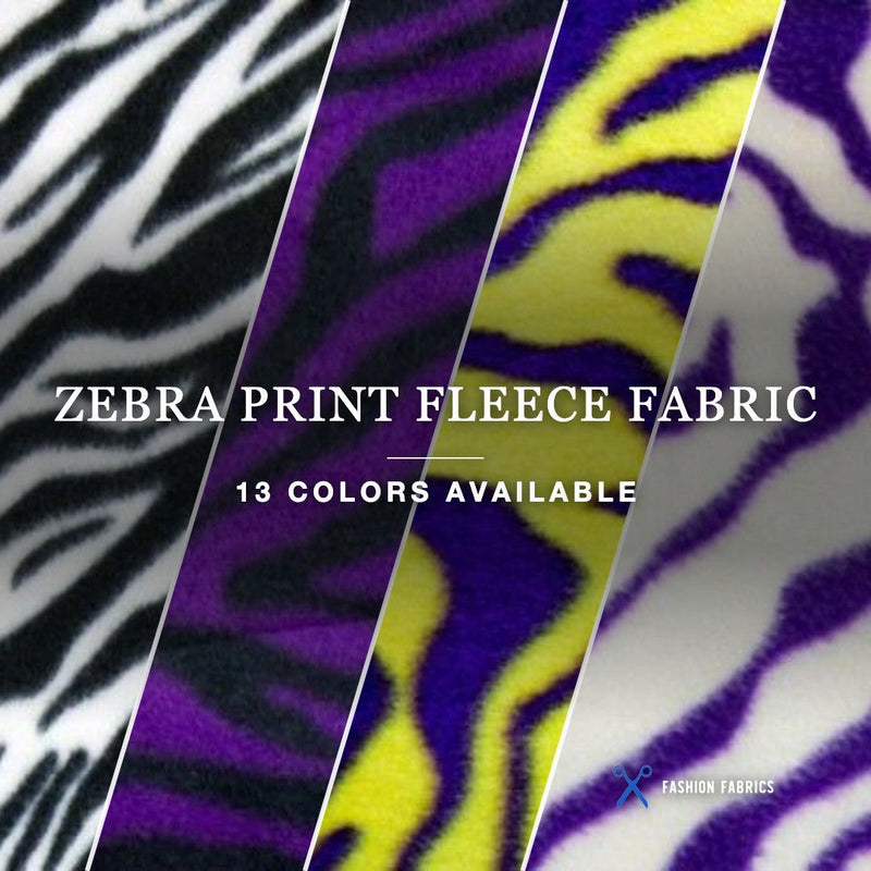 Zebra Print Fleece Fabric