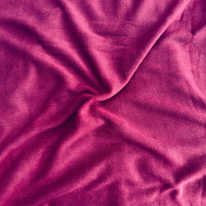 Anti-Pill Polar Fleece Fabric by the Yard – Burgundy (60", 280 GSM)