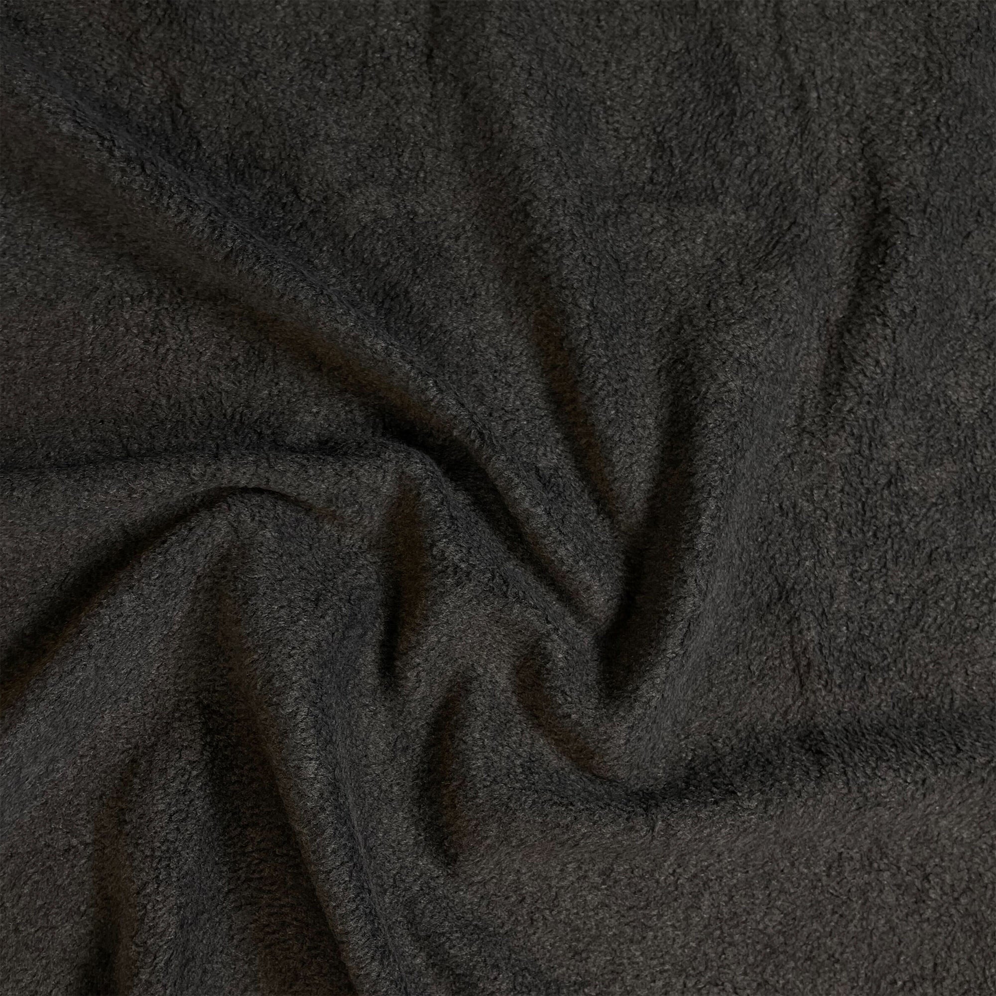 Anti-Pill Polar Fleece Fabric by the Yard – Charcoal (60", 280 GSM)