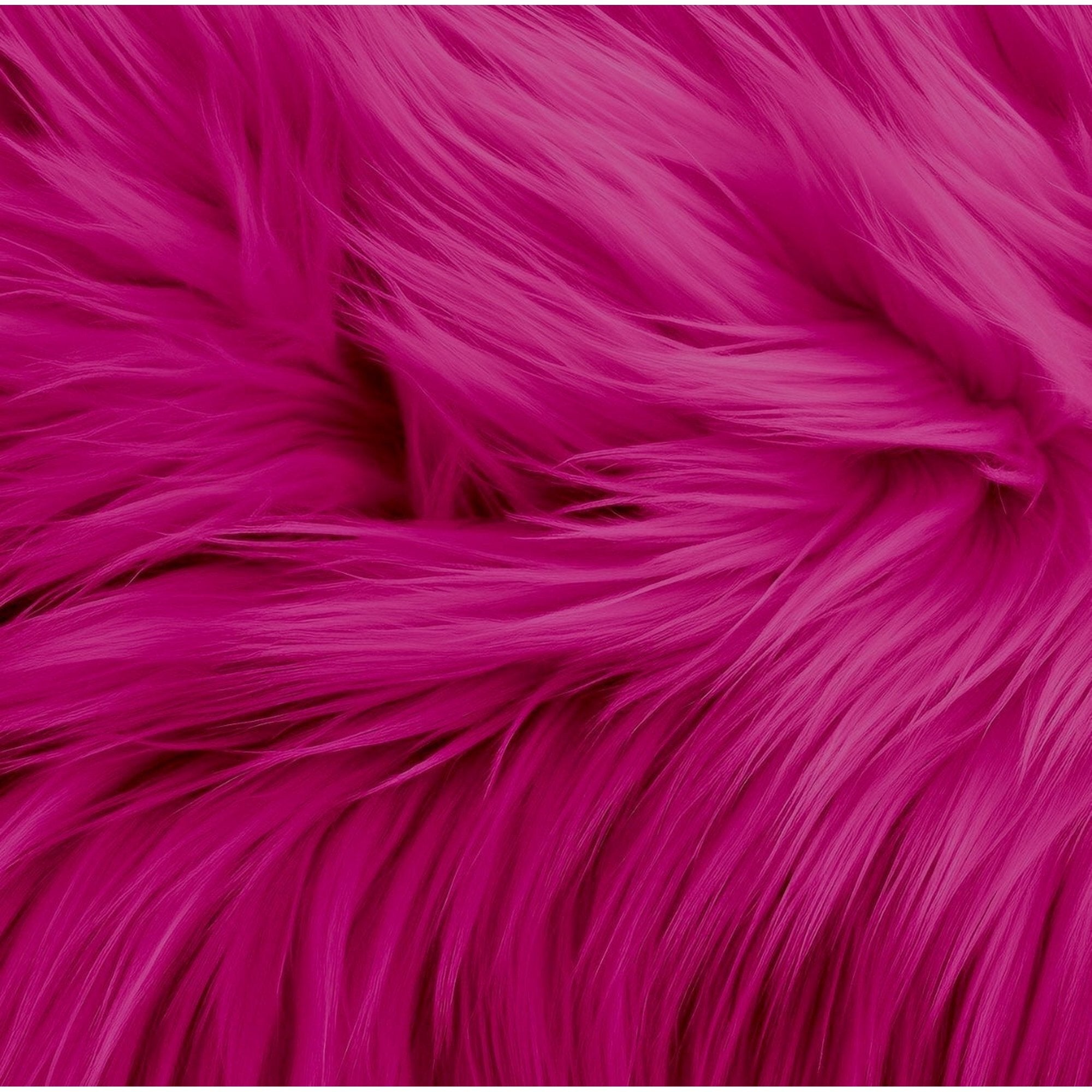 Faux Fur Fabric by the Yard – Shaggy Plush Long Pile, 60" Wide