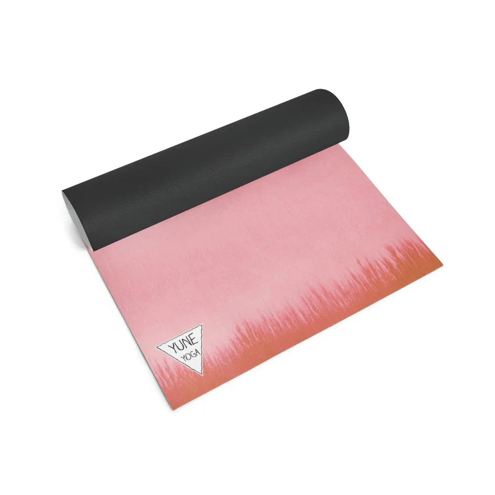 Hecate Yoga Mat – 6 mm Extra Thick, Non-Slip Eco-Friendly PER with Soft Pink Ombré UV-Printed Design | Yune Yoga