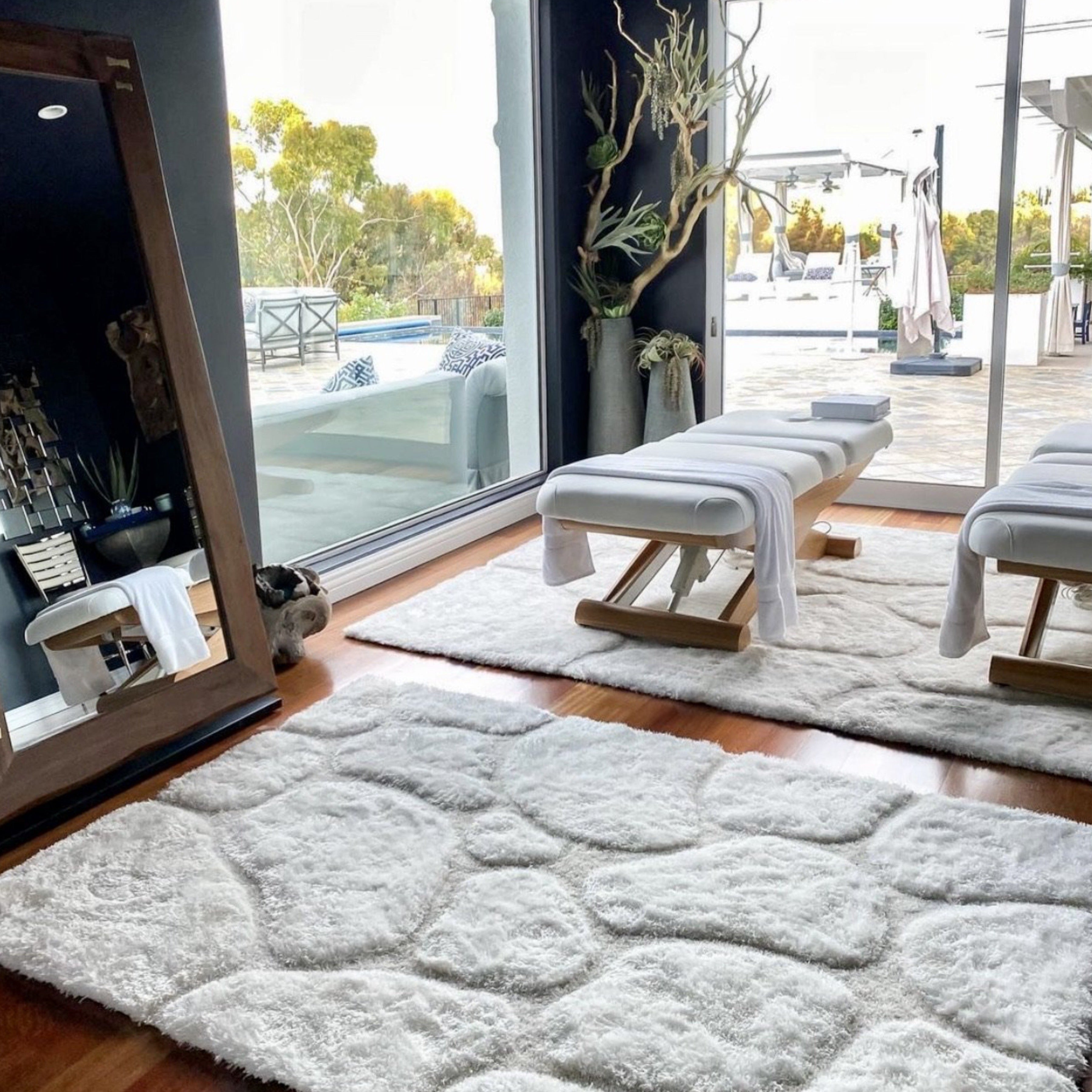 Soft Cozy 3D Rock Design Shag Area Rug/Carpet