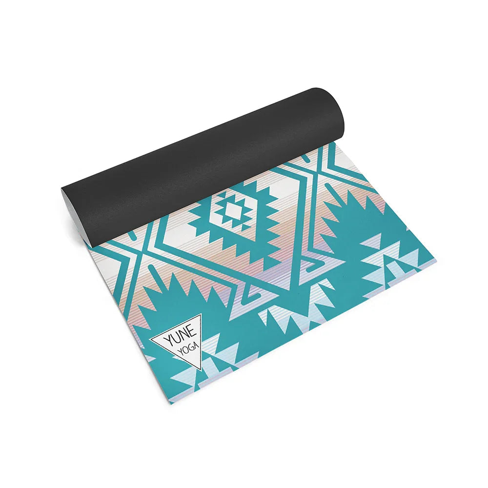Jerome Lake Yoga Mat – 6 mm Extra Thick, Double-Sided Non-Slip, Eco-Friendly PER with Deep Blue Water Design | Yune Yoga