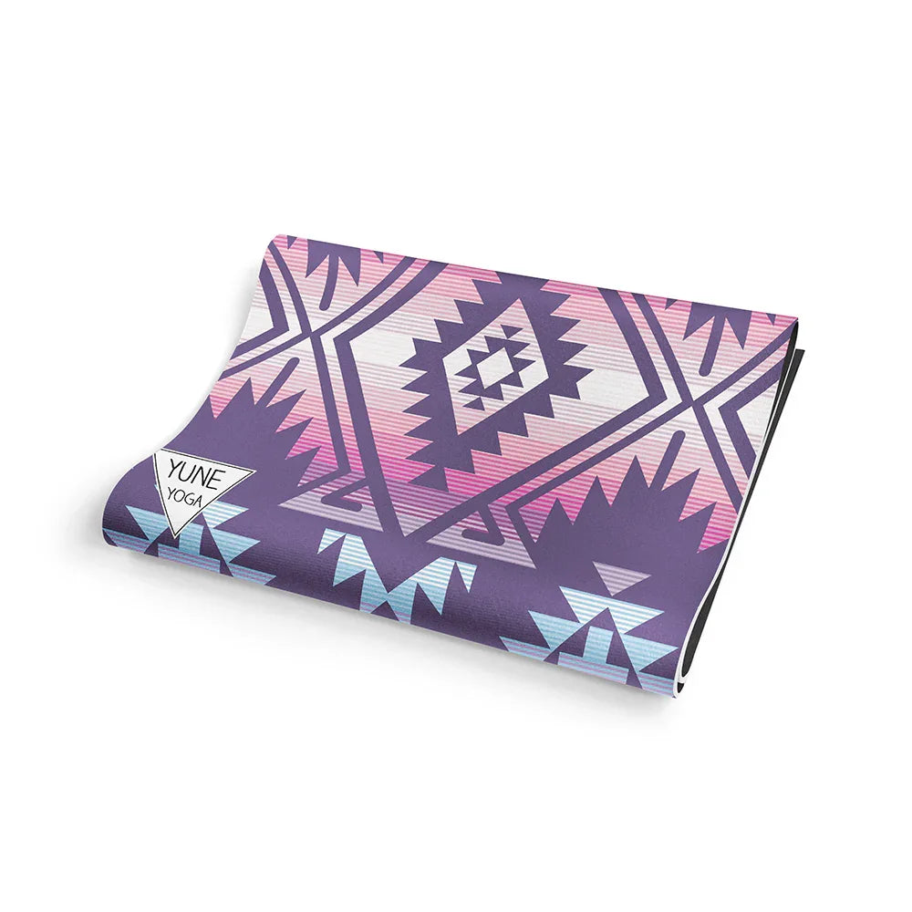 Jerome Midnight Yoga Mat – 6 mm Extra Thick, Double-Sided Non-Slip, Eco-Friendly PER with Deep Purple Midnight Design | Yune Yoga