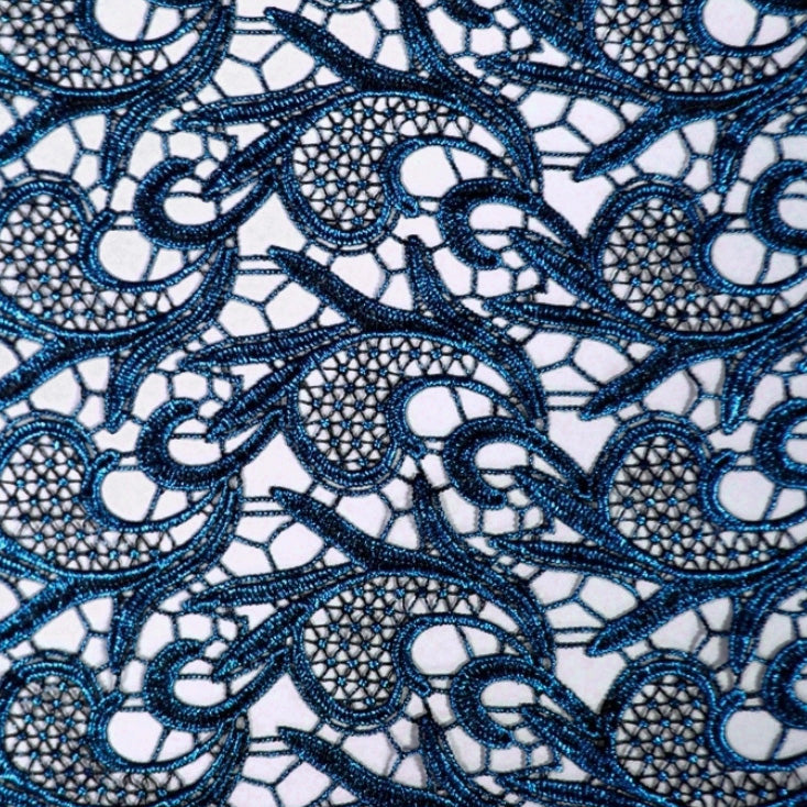 Milania Foiled Lace | Blue Moon Fabrics