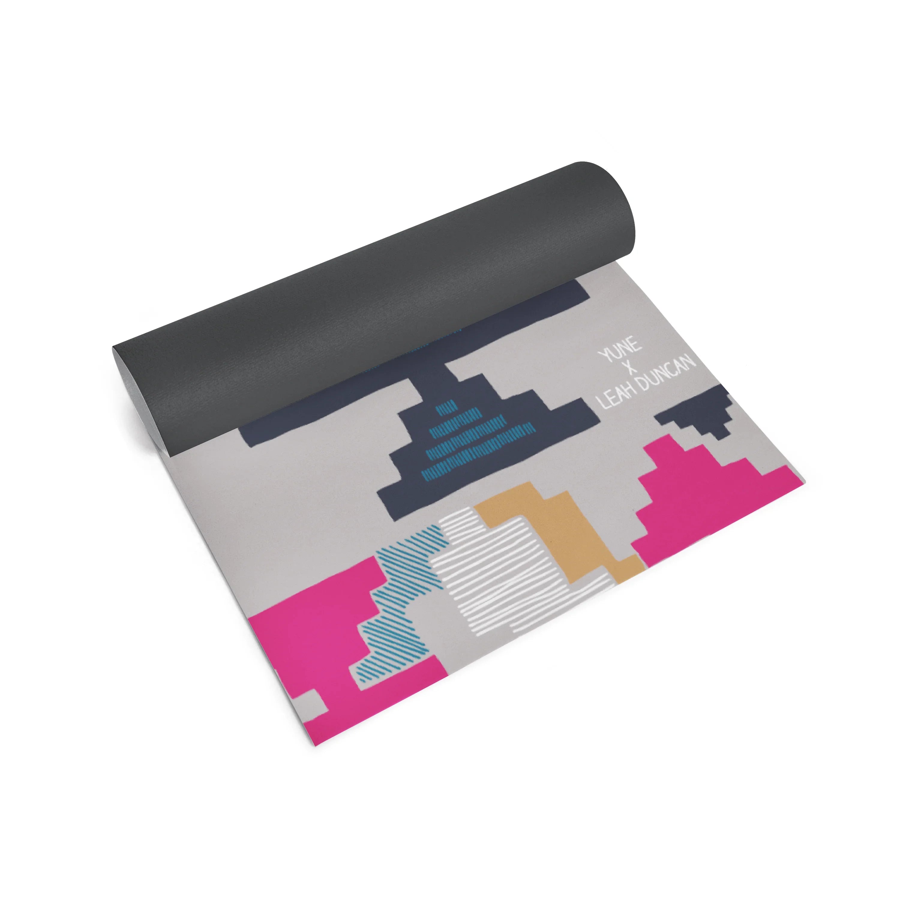 Yoga Mat | 6mm Thick | Pink| Non-Slip | Eco Friendly | Yune Yoga | Leah Duncan Geo