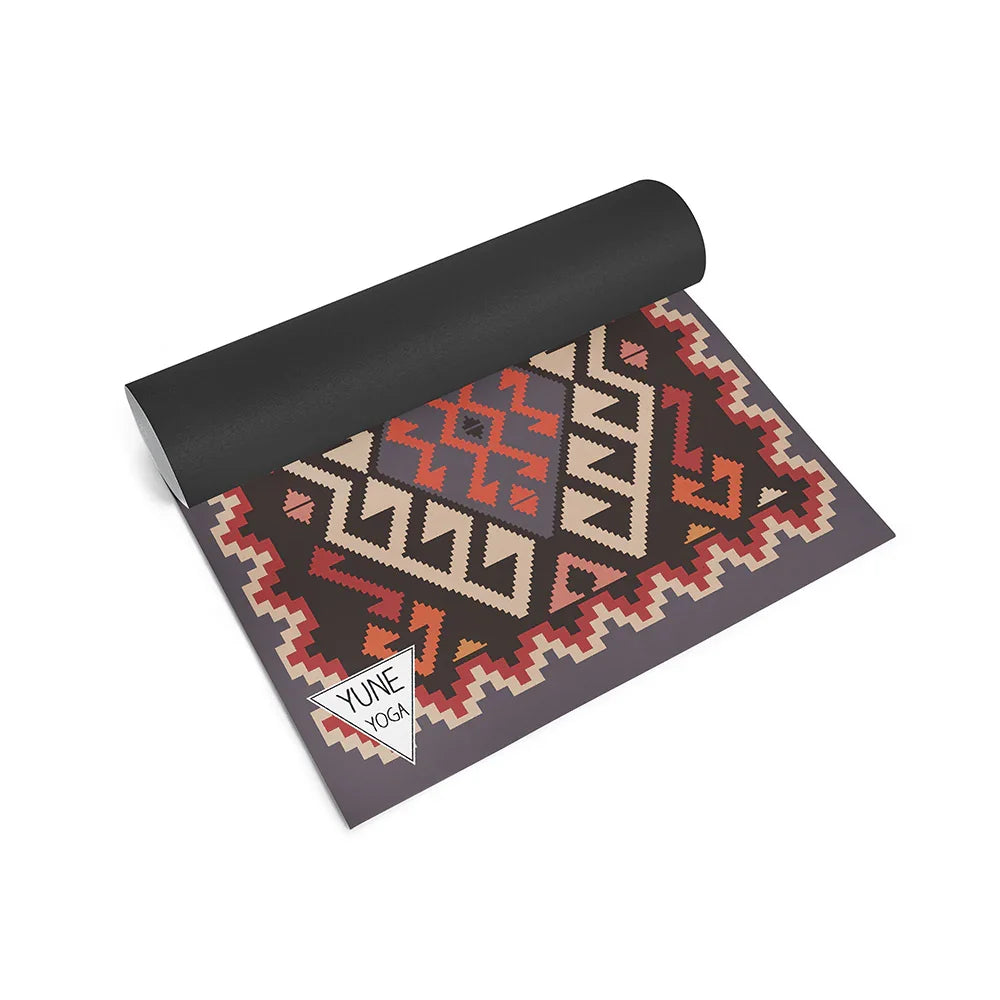 Moab Sunset Yoga Mat – 6 mm Extra Thick, Double-Sided Non-Slip, Eco-Friendly PER with Red Canyon Sunset Design | Yune Yoga