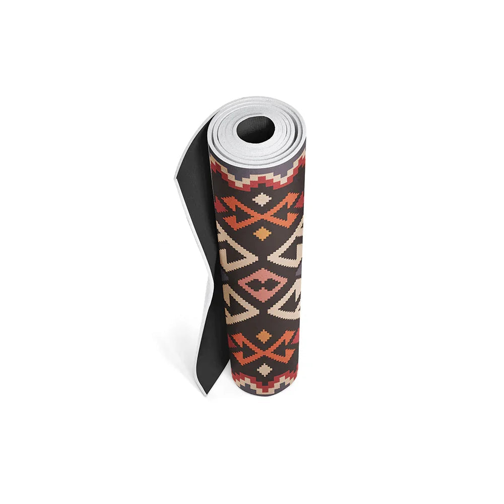 Moab Sunset Yoga Mat – 6 mm Extra Thick, Double-Sided Non-Slip, Eco-Friendly PER with Red Canyon Sunset Design | Yune Yoga