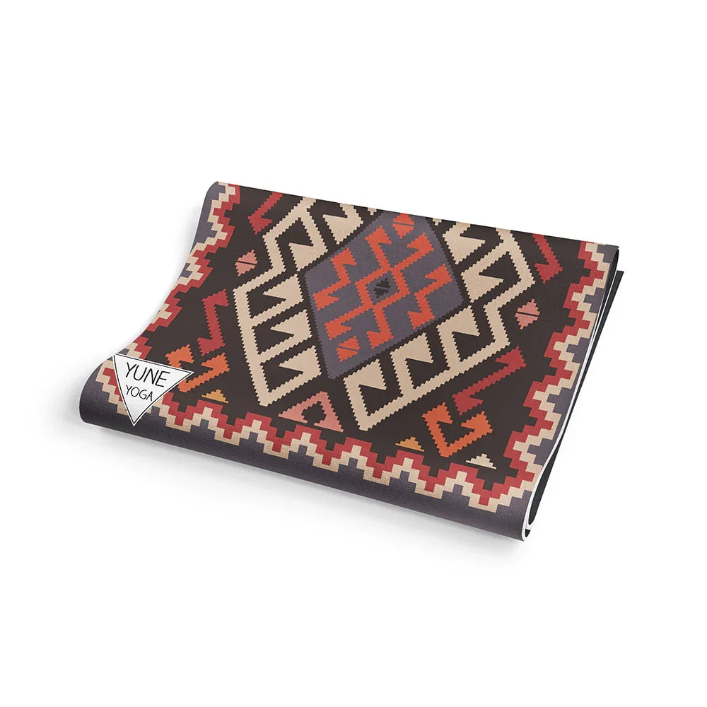 Moab Sunset Yoga Mat – 6 mm Extra Thick, Double-Sided Non-Slip, Eco-Friendly PER with Red Canyon Sunset Design | Yune Yoga