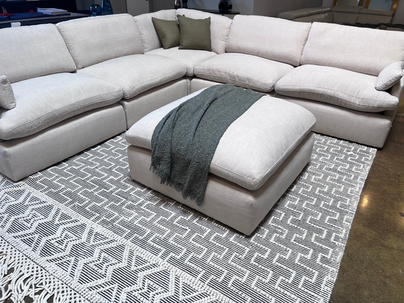 Hand Made Bohemian Natural Wool Rug