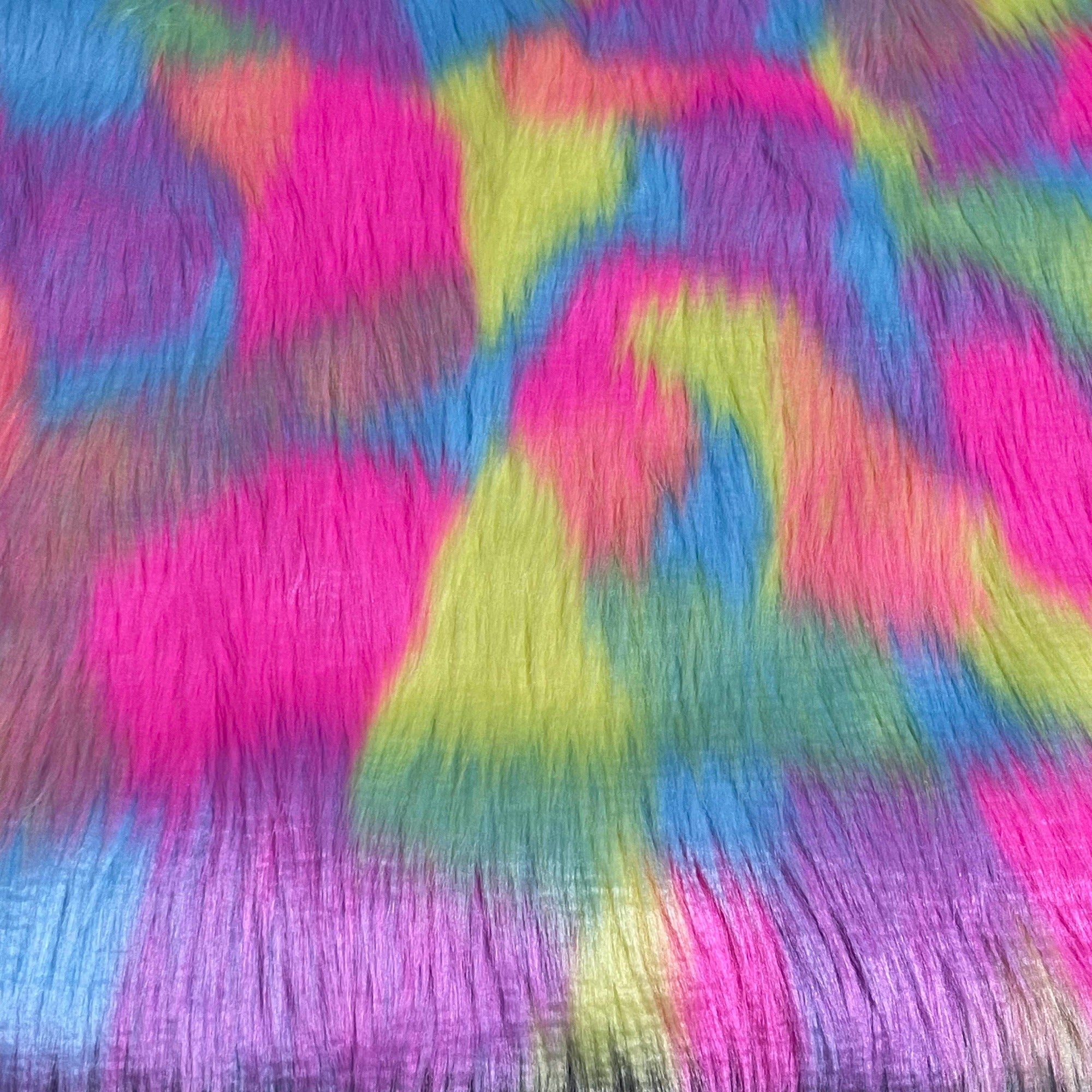 Faux Fur Fabric (2–4 Yards) Bulk – Shaggy Plush Long Pile, 60" Wide