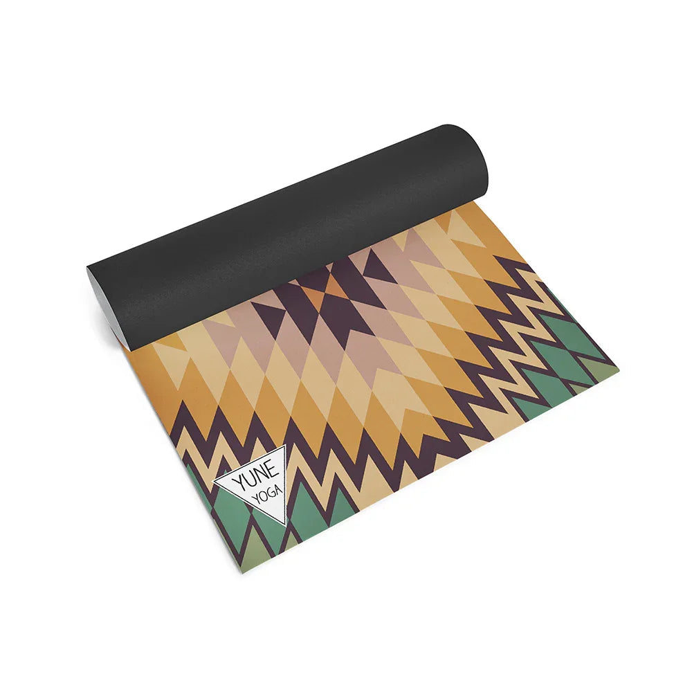 Red Rocks Grass Yoga Mat – 6 mm Extra Thick, Double-Sided Non-Slip, Eco-Friendly PER with Desert Canyon Design | Yune Yoga