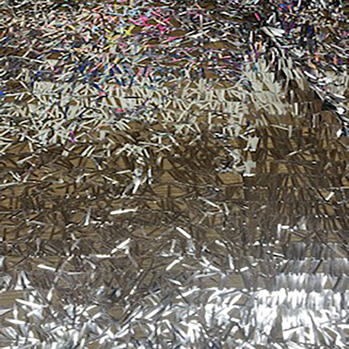 Sword Shape Sequin On Polyester Mesh Fabric | Spandex Palace