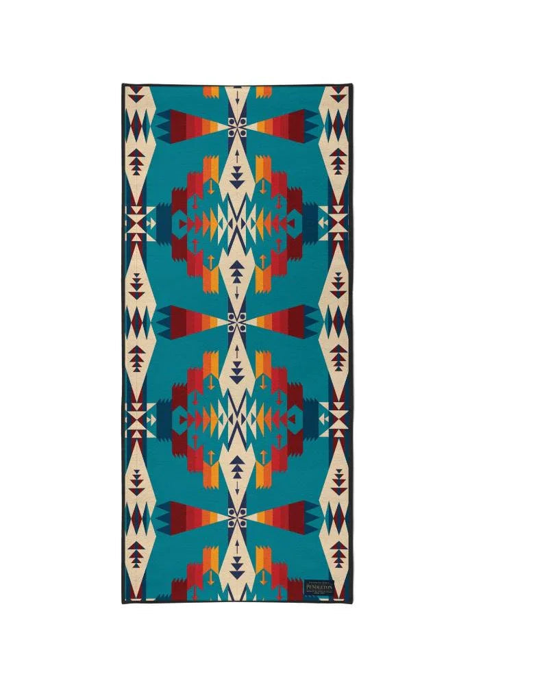Yoga Towel | Lightweight | Turquoise | Silicon Non Slip Nubs | Microfiber | Yune Yoga | Tucson Turquoise