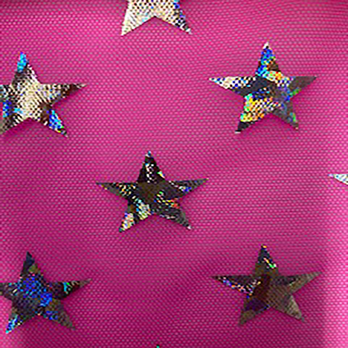 Holographic Star Power Mesh | Elite 4-Way Stretch at Spandex Palace